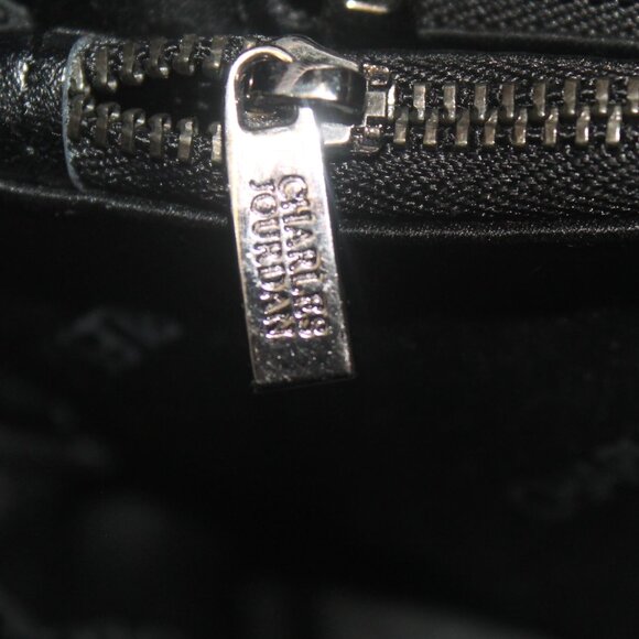 $398 Charles Jourdan Croc Leather 2 Way Satchel Shoulder Bag Purse Like new - Picture 9 of 11